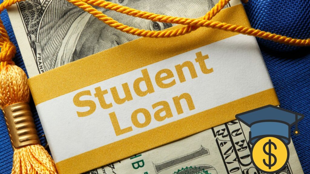 Student loan on dollar