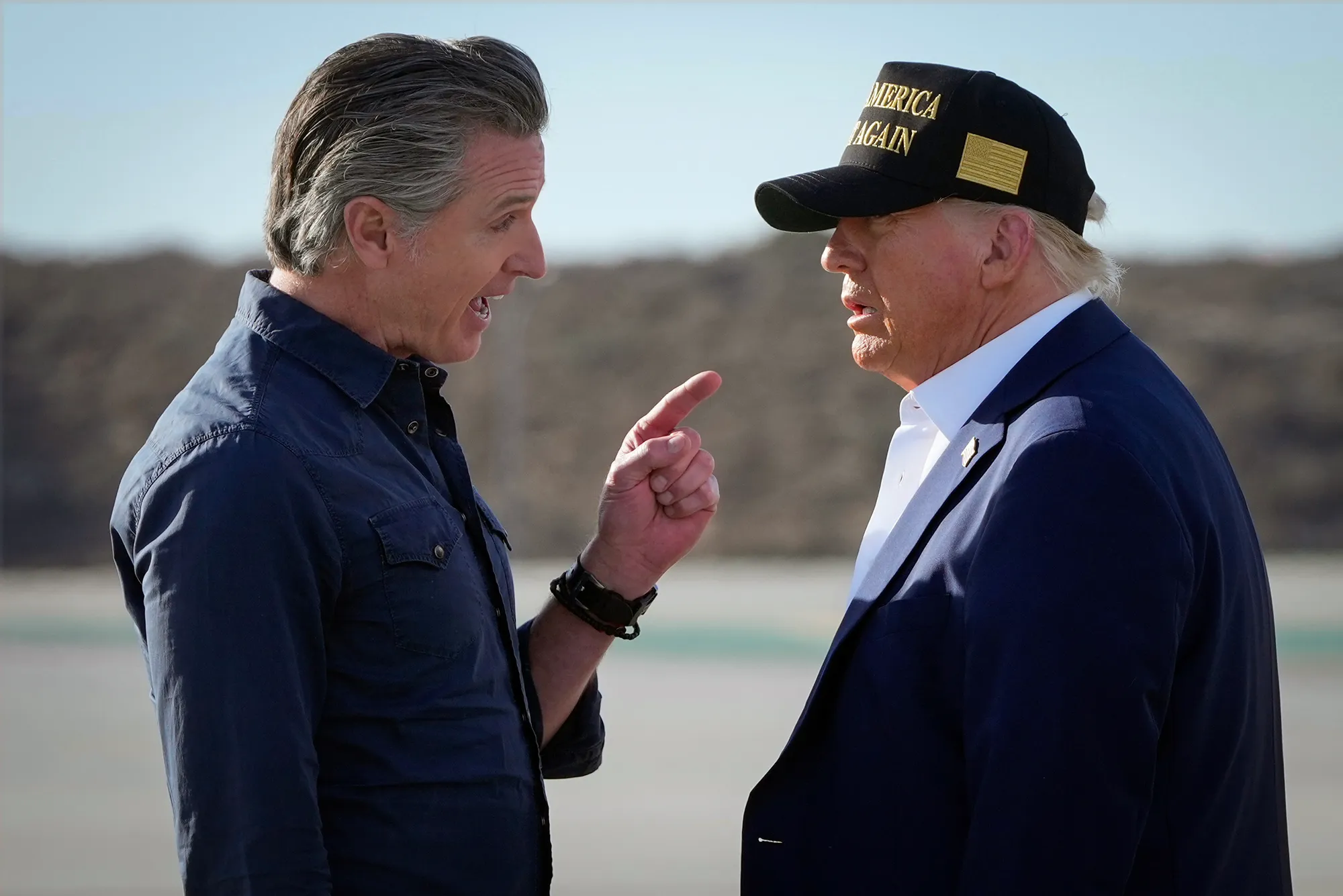 governor newsom and trump